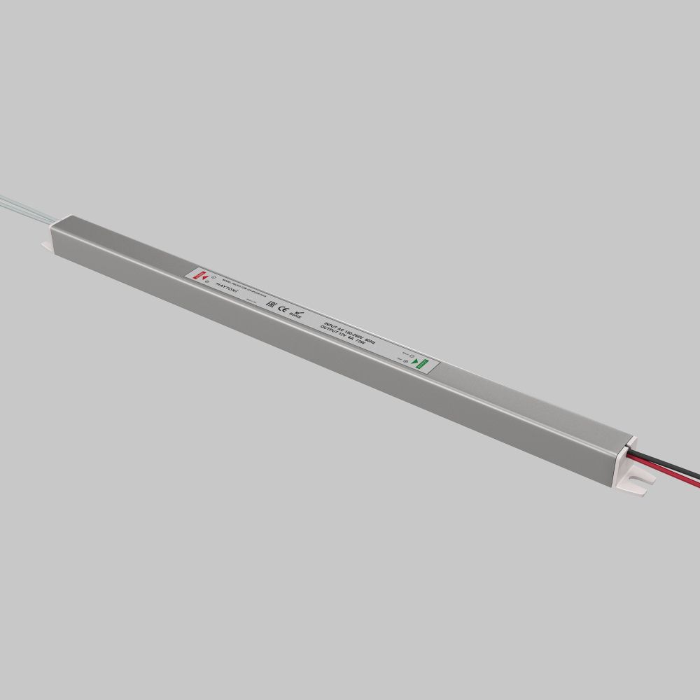 Блок питания PSL003 12V 72W IP 20 811019, 38*2*2 см, Maytoni Led Strip 811019, Серебро