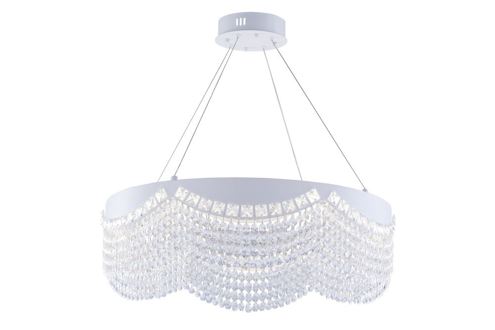 P7023/D600 WH Люстра (RL) 126W*LED, Ø600 x H170 (1370), Rilon WH (БЕЛЫЙ)