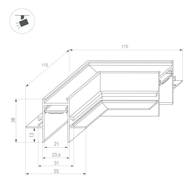 Коннектор Arlight 034229 11,5*5,5*3,8 см.