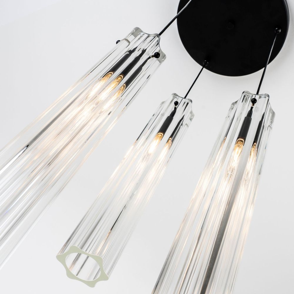 Подвесной светильник Е27, 3x60Вт, , Modelux ML.3330.3 BK Черный