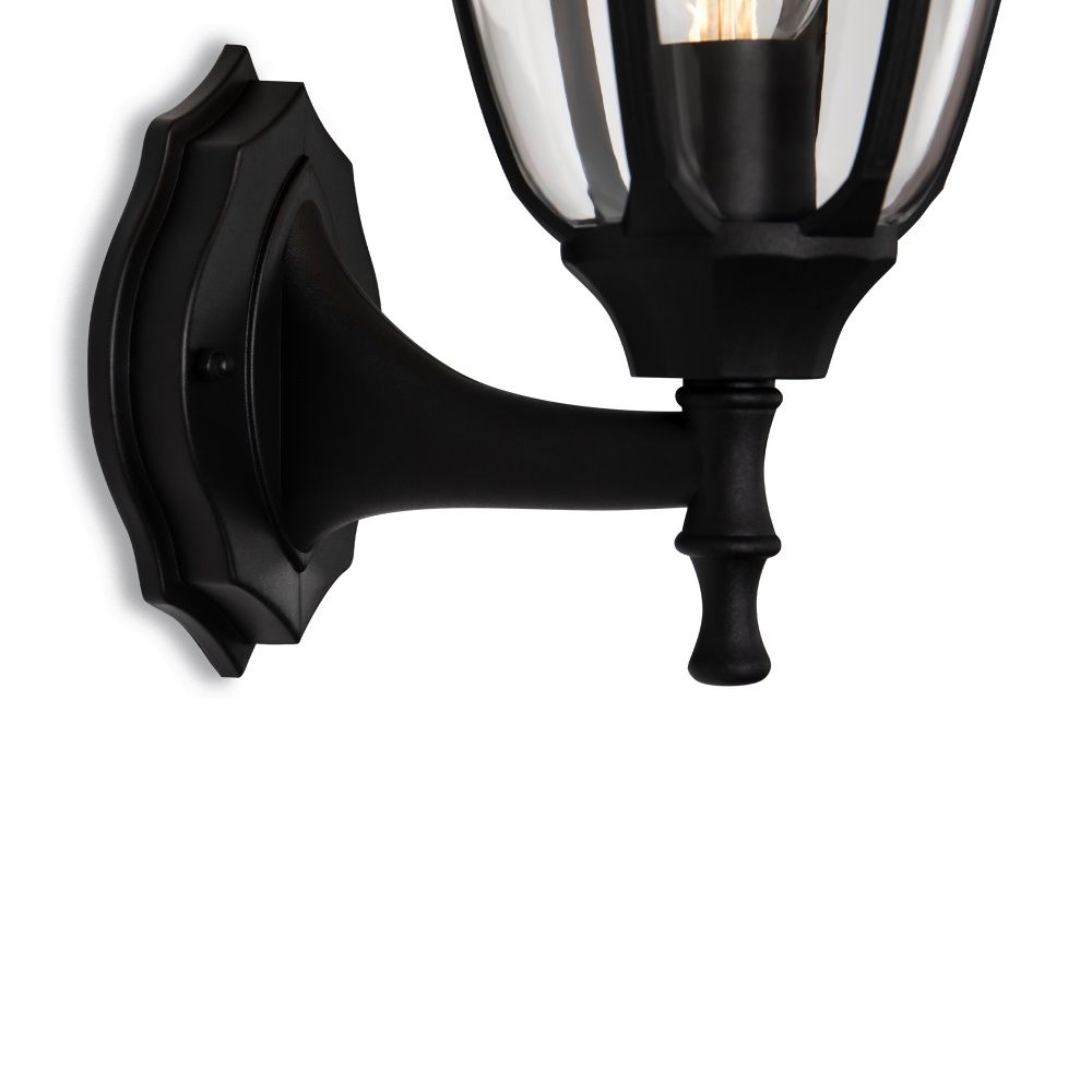 Уличное бра 21*16,3*-33 см, 1*E27*13W Voltega  VGL7305WL-01B, Черный