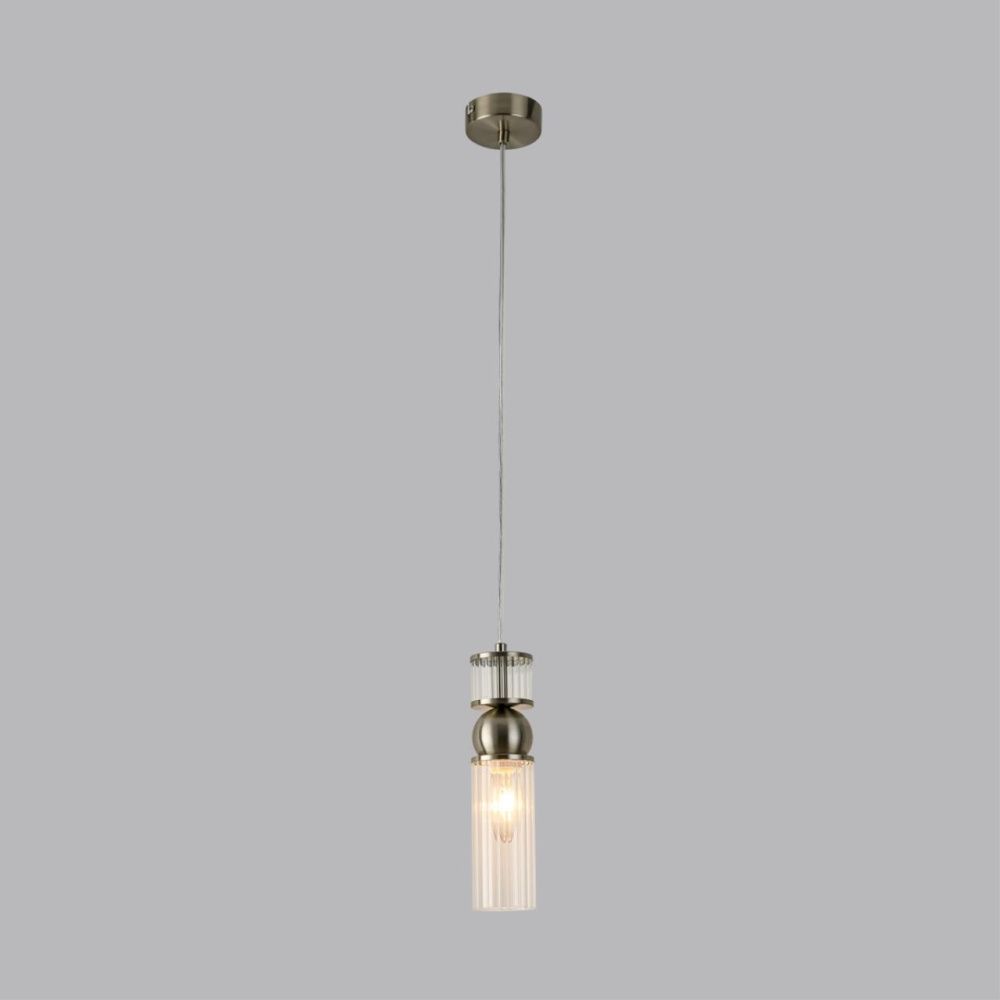 Подвес *8*222-222 см, 1*E14*40W, Lumion Denver LUM8277/1A, стальной; серебристый