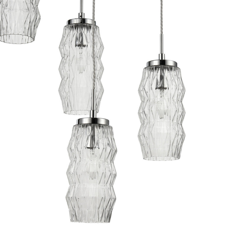 Подвесной светильник  47*152 см, 6*E14 хром Vele Luce Lily VL5583P16