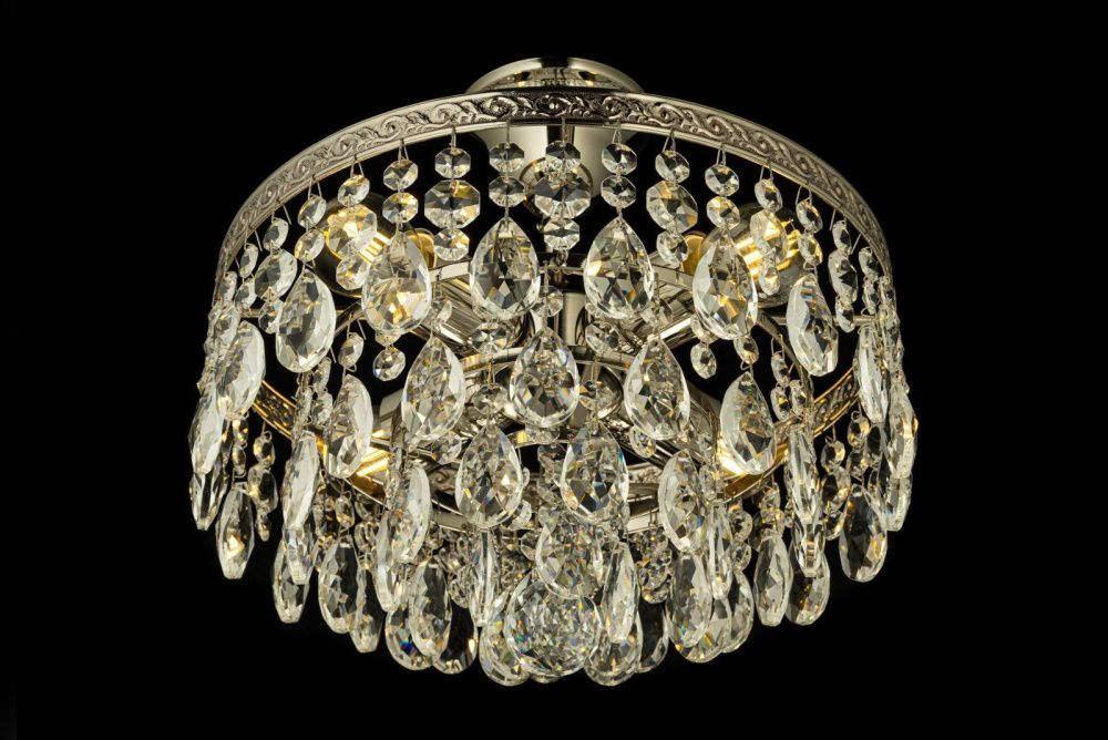 Люстра потолочная *30*23 см, 4*E27*60W, Arti Lampadari Castellana Nickel Castellana E 1.3.30.601 N, Матовый никель