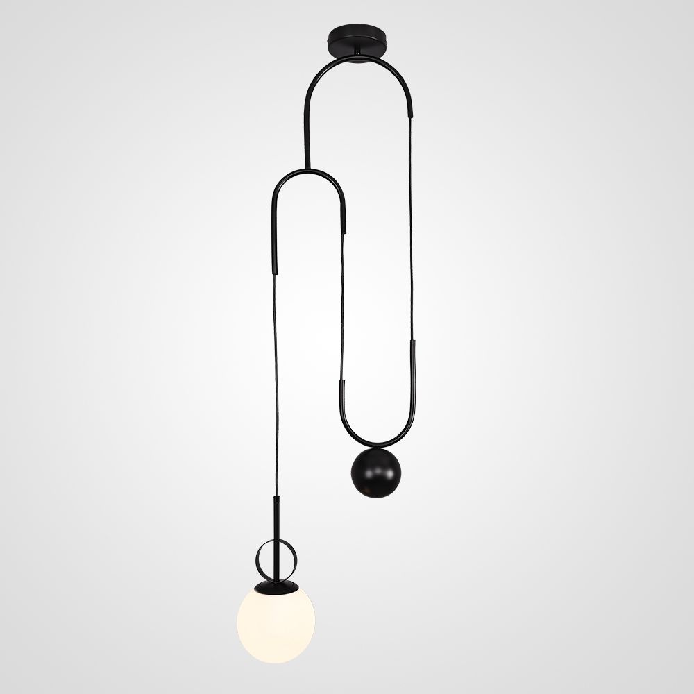 Подвесной светильник NEWTON BLACK 35*35*220 см, 1*E27*60W, ImperiumLoft newton-black01, Чёрный