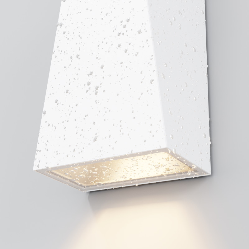 Уличный настенный светодиодный светильник Maytoni Times Square O580WL-L6W белый