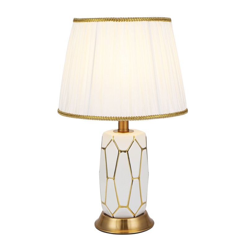 Настольный светильник 30*30* см, Е27 1x60ВтW, , Белый, Золото MODELUX ML.6114.01TL WH