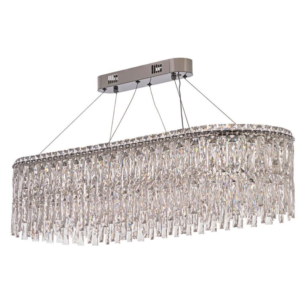Люстра подвесная ** см, Led лента*LED*120W, 3000/6000K, Arti Lampadari Ovindoli Nickel Ovindoli L 1.5.100x35.100 N, Никель