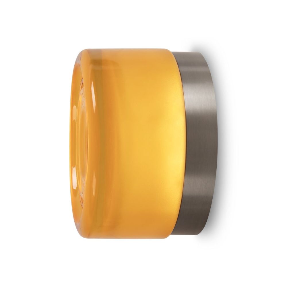 Настенный светильник 14 см, 7W, 3000K, Freya Retro FR5603WL-L8YA1, никель-янтарный