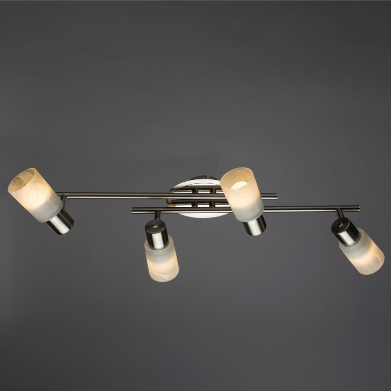 Спот ArteLamp A4510PL-4SS, серебро матовое