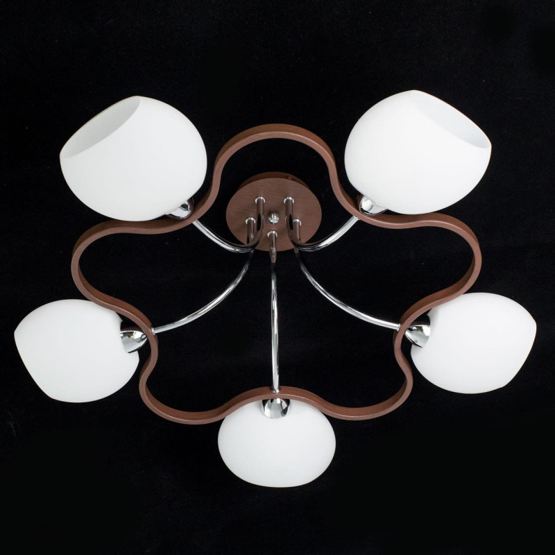 Люстра Citilux CL131151 венге, Е14, 5*60ВТ, 17м2