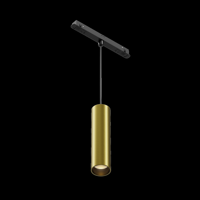 Светильник на шине 5,2*5,2*122 см, LED, 12W, 3000К, Maytoni Technical FOCUS LED TR041-2-12W3K-BBS латунный