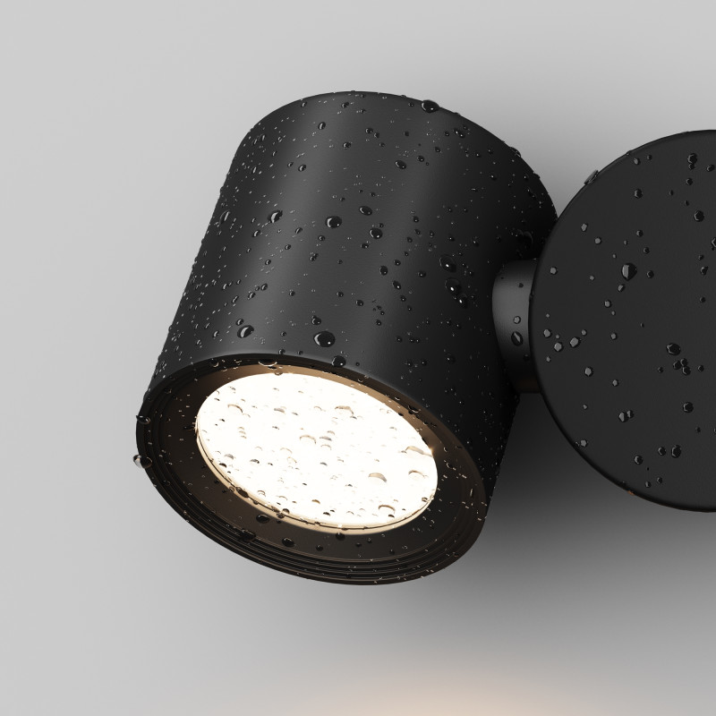 Настенный уличный светильник Maytoni Outdoor Wall Street O010WL-01B черный