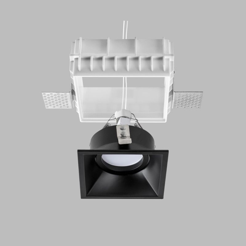 Встраиваемый светильник 9,3*9,3*-4 см, 1*GU5.3*50W, K, Lightstar Domino G214507, белый