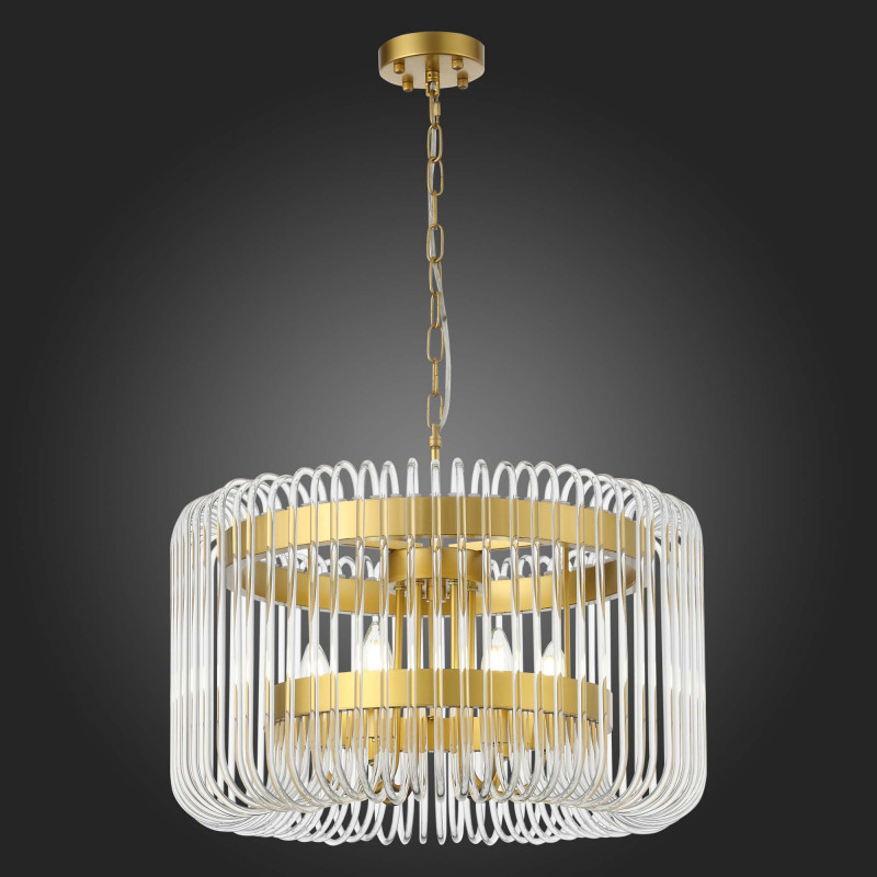 Люстра подвесная 60 см, 240W, ST LUCE GROSSETO SL1228.203.06 Золотистый