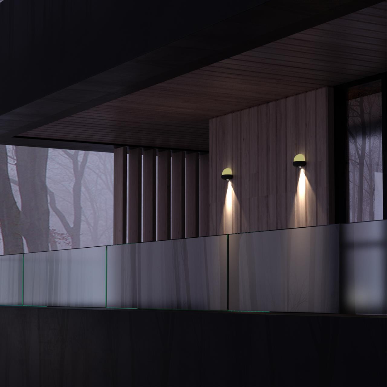 Уличный настенный светодиодный светильник Novotech Calle 358566, 7W LED, 4000K, темно-серый