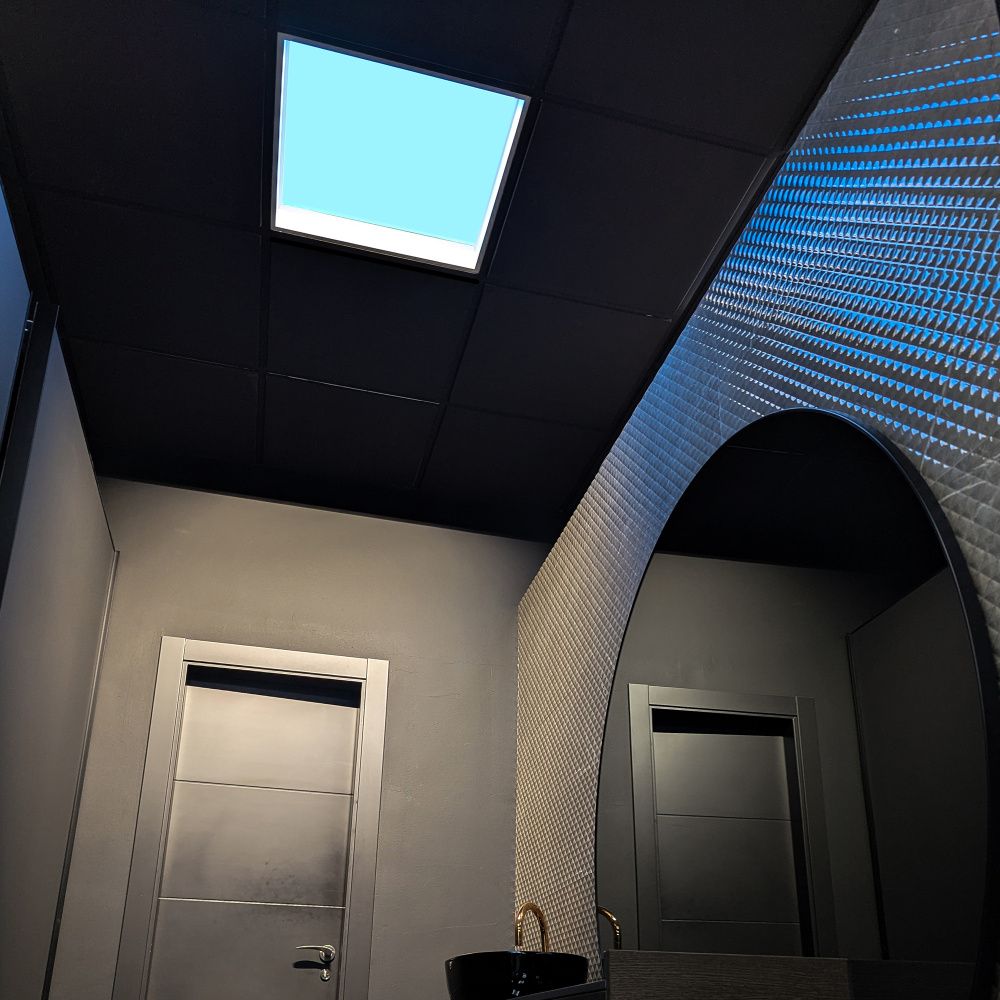 Встраиваемое светодиодное окно 59,5*59,5*8,05-8,05 см, *LED*60W, 4200K, Mantra Blue Sky MAN9095, белый