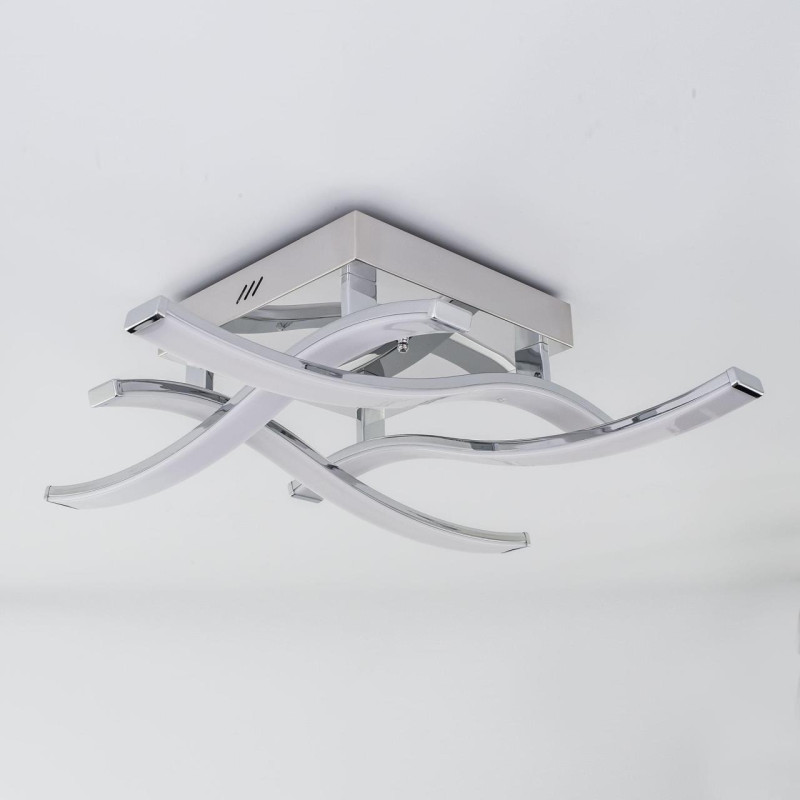 Люстра потолочная светодиодная Citilux Джек CL226121, LED 54W, 3000K, Хром