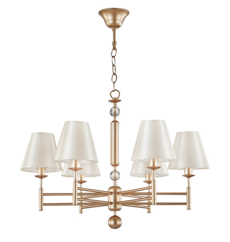 Люстра 67 см, Crystal Lux FLAVIO SP6 GOLD Золотой