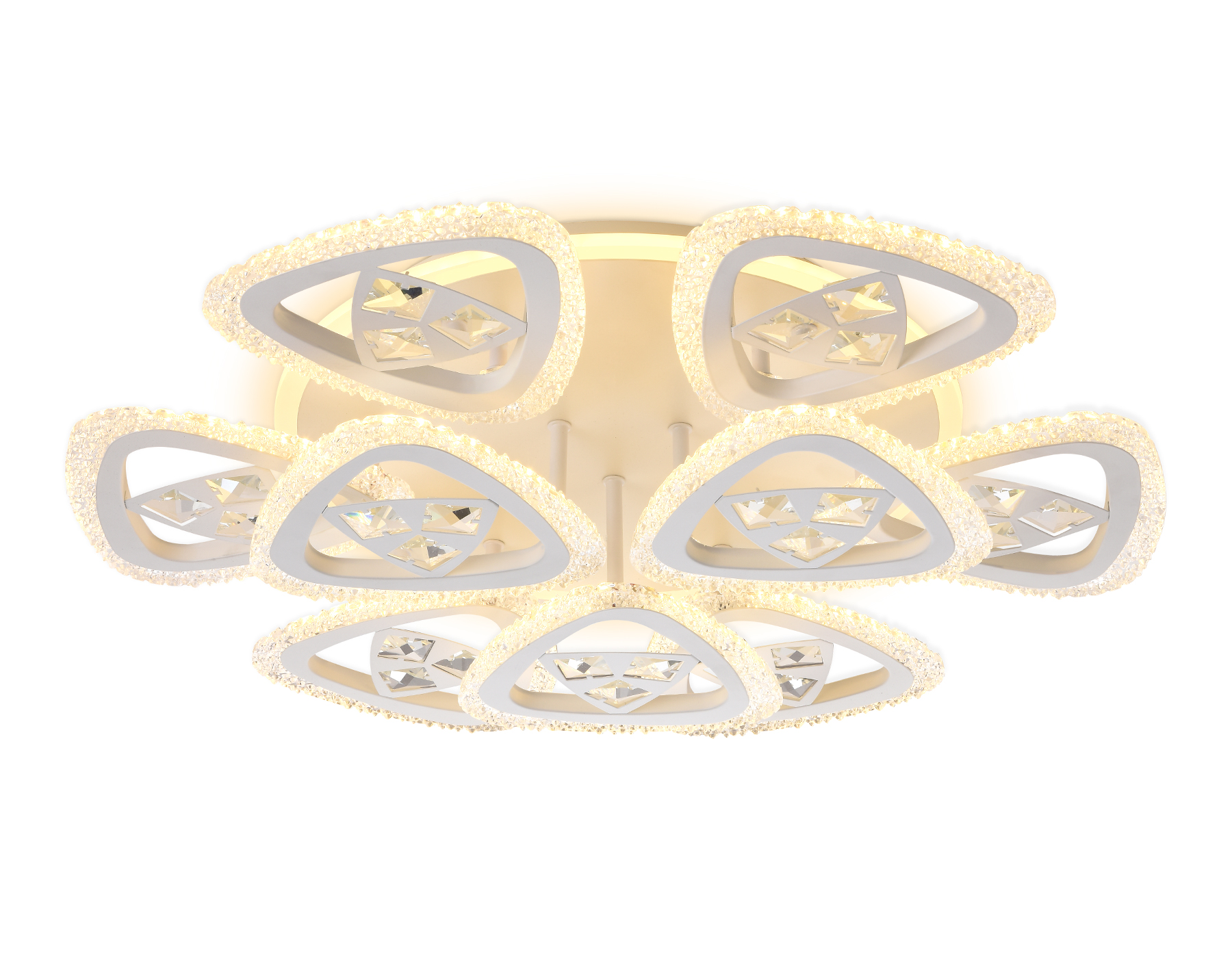 Светильник 60*60*13 см,  105W, 3000К, белый Ambrella Acrylica Ice FA2921