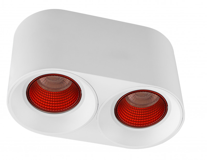 Светильник 19*10 см, MR16(G5,3) 10W, Denkirs DK3096-WH+RD белый