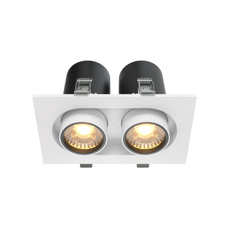 Встраиваемый светильник 15,9*9,5*9,8 см, LED*20W, 3000 К, Hidden DL045-02-10W3K-W Maytoni Downlight, Белый
