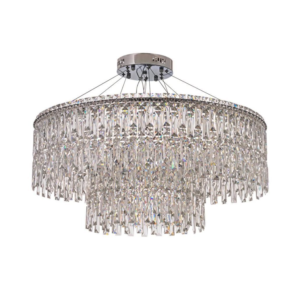 Люстра подвесная ** см, Led лента*LED*134W, 3000/6000K, Arti Lampadari Ovindoli Nickel Ovindoli L 1.5.80+40.100 N, Никель