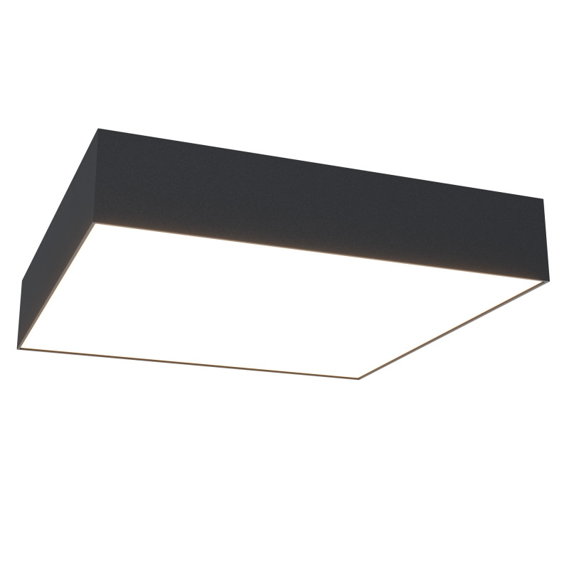 Накладной светильник 30*30*6 см, LED, 36W, 4000К, Maytoni Technical Zon C032CL-36W4K-SQ-B черный