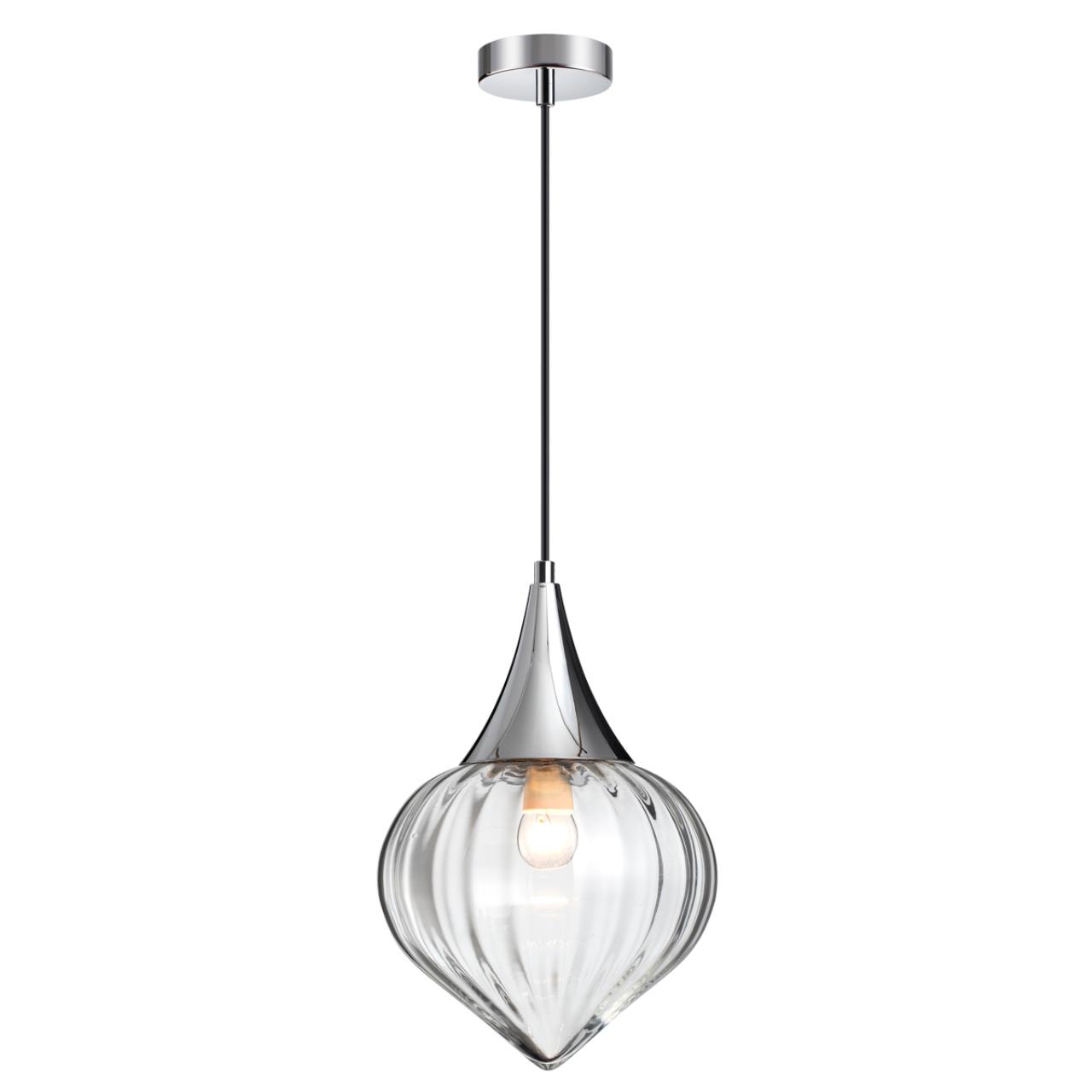 Подвесной светильник диаметр 23 см Odeon Light Kesta 4949/1 Хром