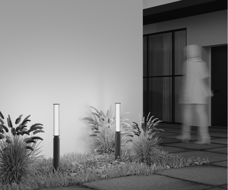 Садово-парковый светильник 7,5*78,5 см, LED, 12W, 3000К, Maytoni Lit O593FL-L12BR3K коричневый