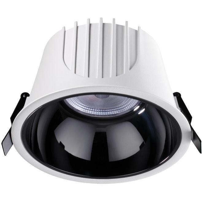 Светильник светодиодный 16 см, 40W, 4000K, NovoTech SPOT KNOF 358703, белый-черный