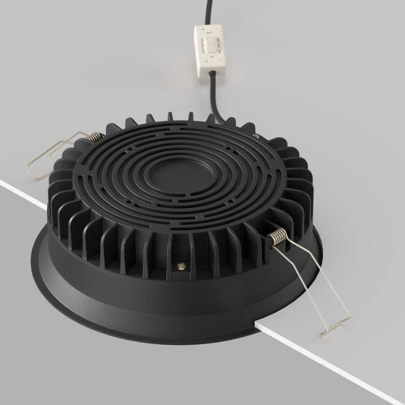 Светильник 16 см, 18W, 3000-6000K, Technical DL055-18W3-4-6K-B, черный