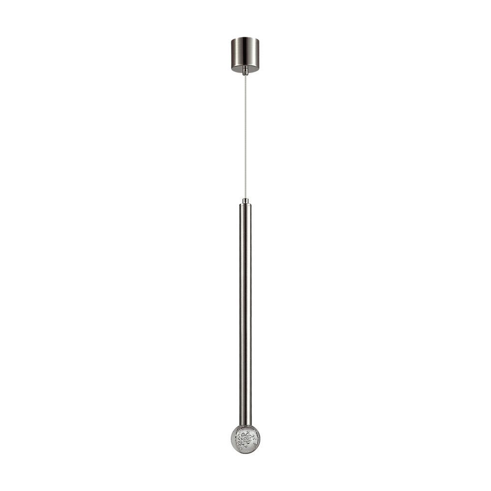 Подвесной светильник 6 см, 3W, 3000K, Odeon Light 4375/3LA, никель