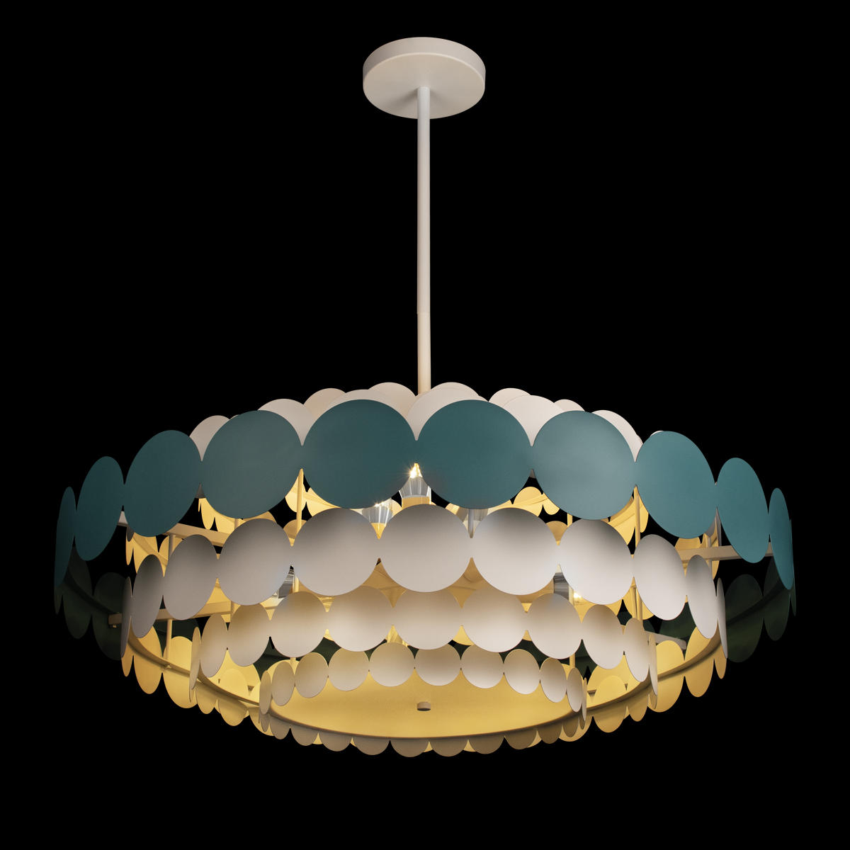 Подвесной светильник 82*32 см, 9*E14*40W LOFT IT Juicy 10310/M Blue синий, белый