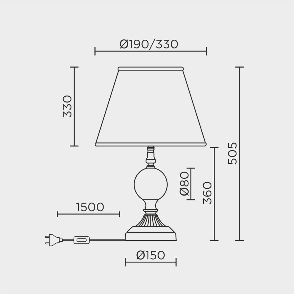 Настольный светильник LED4U L9923 GD