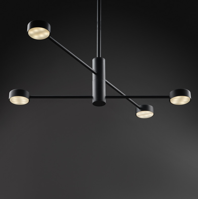 Светильник 85 см, Freya FR5363CL-04B, черный
