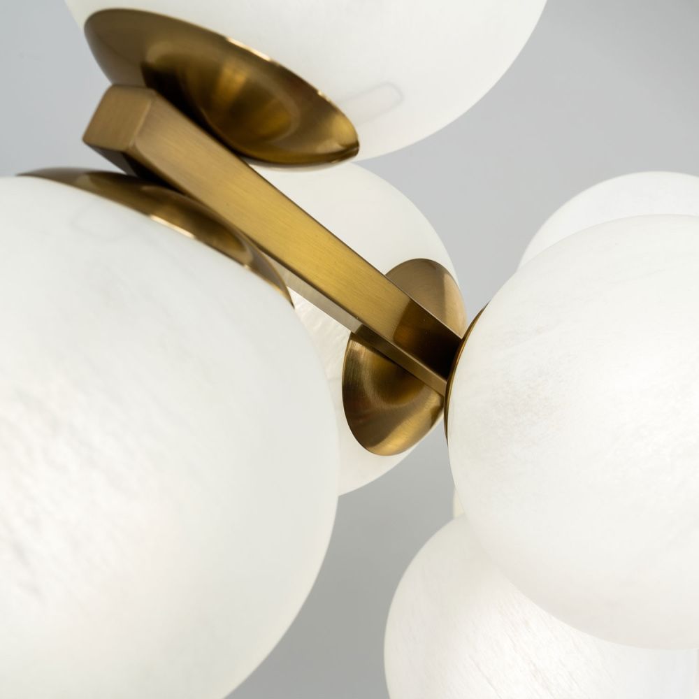 Подвесной светильник 28*125*80/120 см, 18*Е14 MODESTYLE MS.6117.18 BS латунь