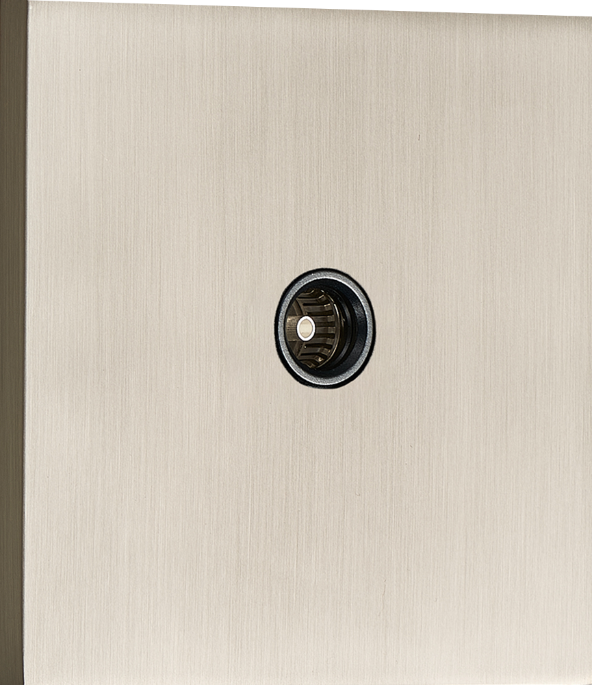 Donel N96  TV розетка (папа), Никель, серия DT, DT301NB