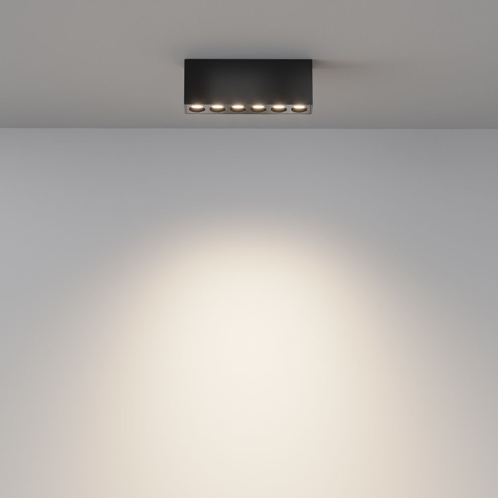 Потолочный светильник 3*5 см, *LED*12W, 0K, Maytoni Points C066CL-12W3-6K-B, Черный