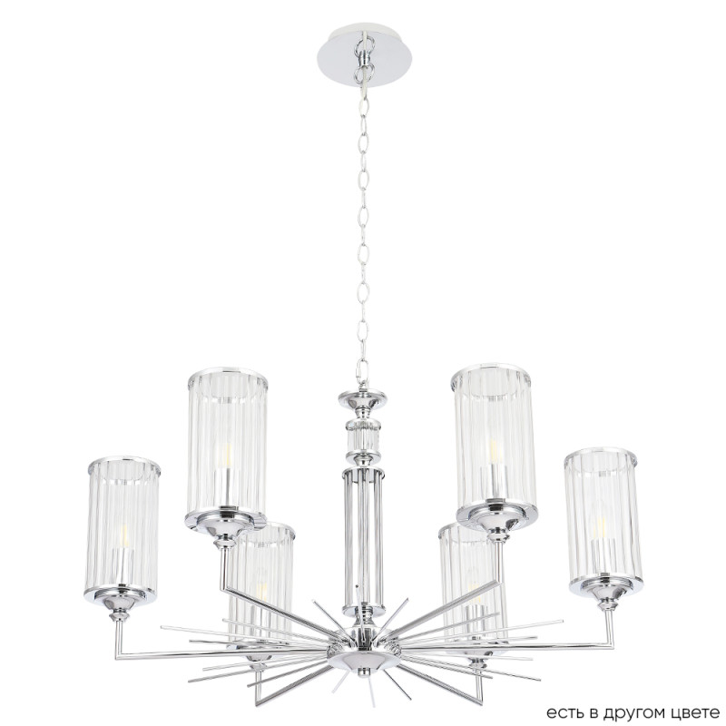 Светильник 77 см, Crystal Lux GLORIA SP6 CHROME, хром