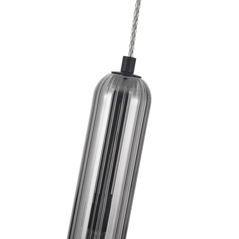 Подвесной светильник 6*163 см, 1*G9, 28W, Favourite Stalactit 4454-1P черный