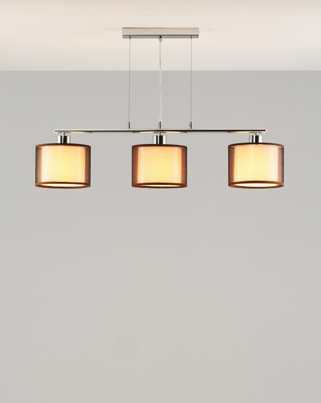 Подвесная люстра 80*18*100 см, E27 180 W, Moderli Room V2731-3P Хром