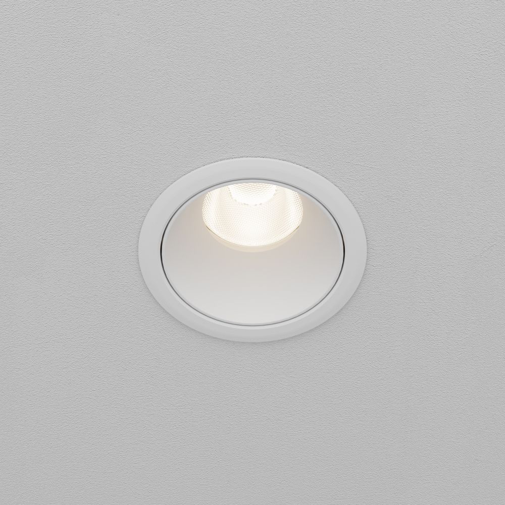 Встраиваемый светильник  DL115-10W-4K-W **-8,2 см, *LED*10W, 4000K, Maytoni technical Dip DL115-10W-4K-W, Белый