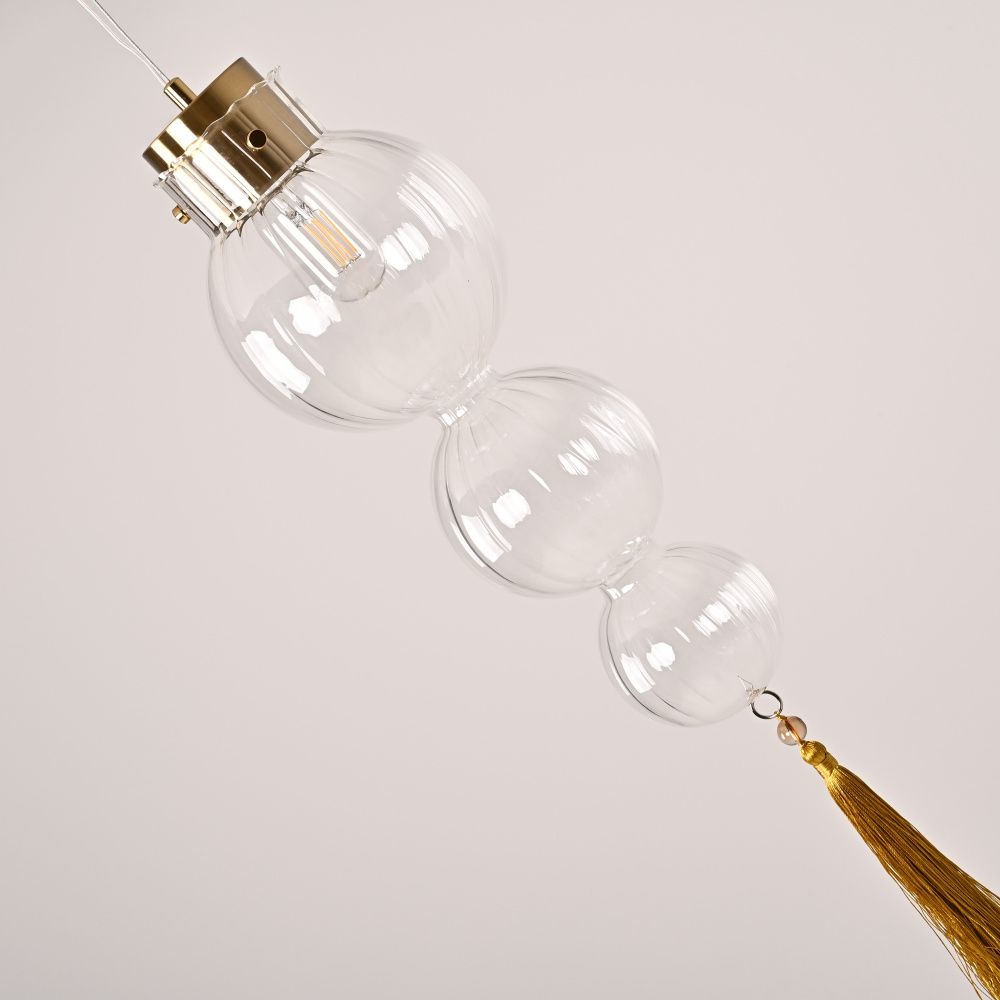 Подвесной светильник Heathfield Lighting - Medina Pendant Gold 17*17*80 см, 1*GX53*60W, ImperiumLoft 40.2682-0, Золотистый