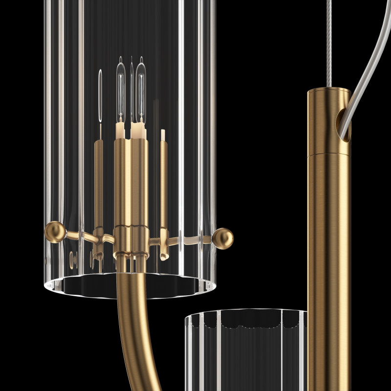 Светильник 35 см, Maytoni Arco MOD223PL-03BS, латунь