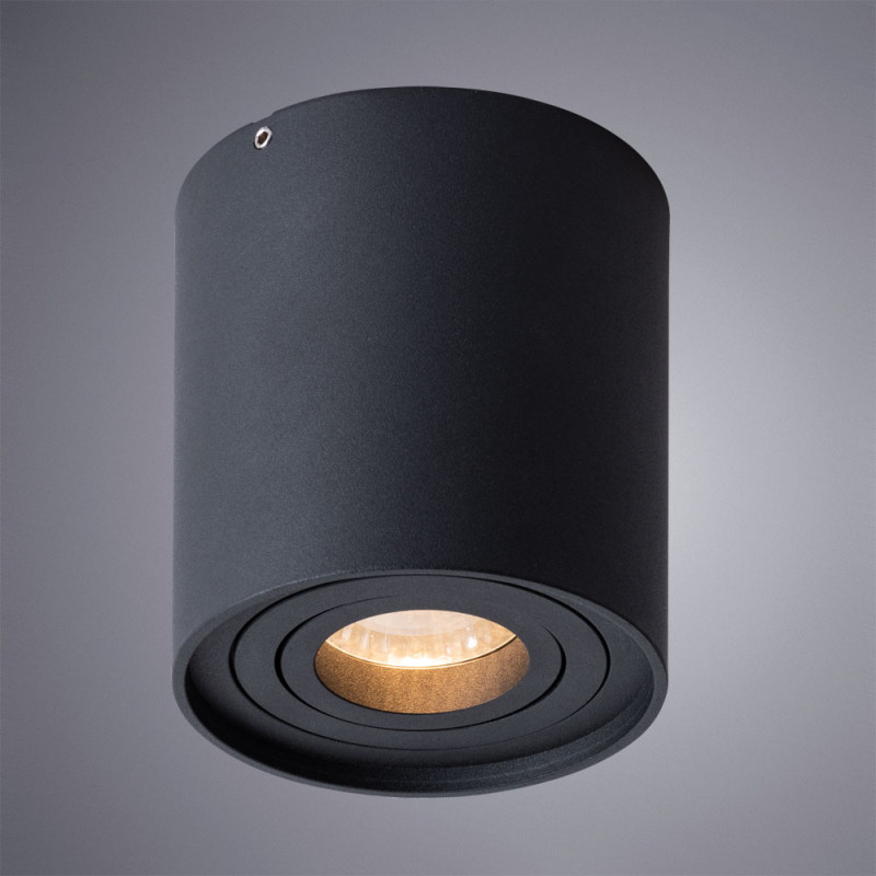 Светильник 9,5*9,5 см, GU10 50W, Arte Lamp Falcon A5645PL-1BK черный