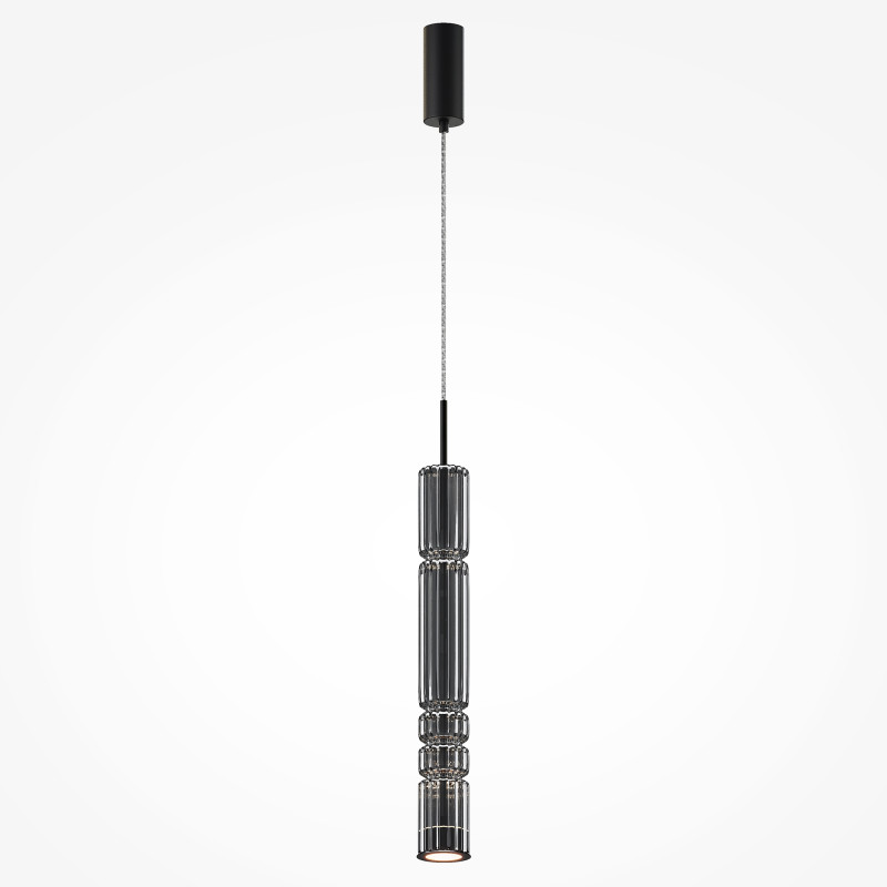 Подвесной светильник 8*8*384 см, LED, 12W, 3000К, Maytoni Ordo MOD272PL-L12B3K черный