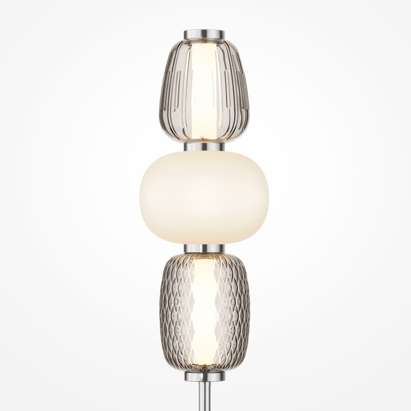 Настольная лампа 68 см, 28W, 3000K, Maytoni MOD267TL-L28CH3K, хром