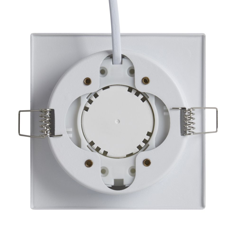 Встраиваемый светильник 11*11*-4 см, 1*GX53*15W, Voltega  VGL7191DLB-01W, Белый