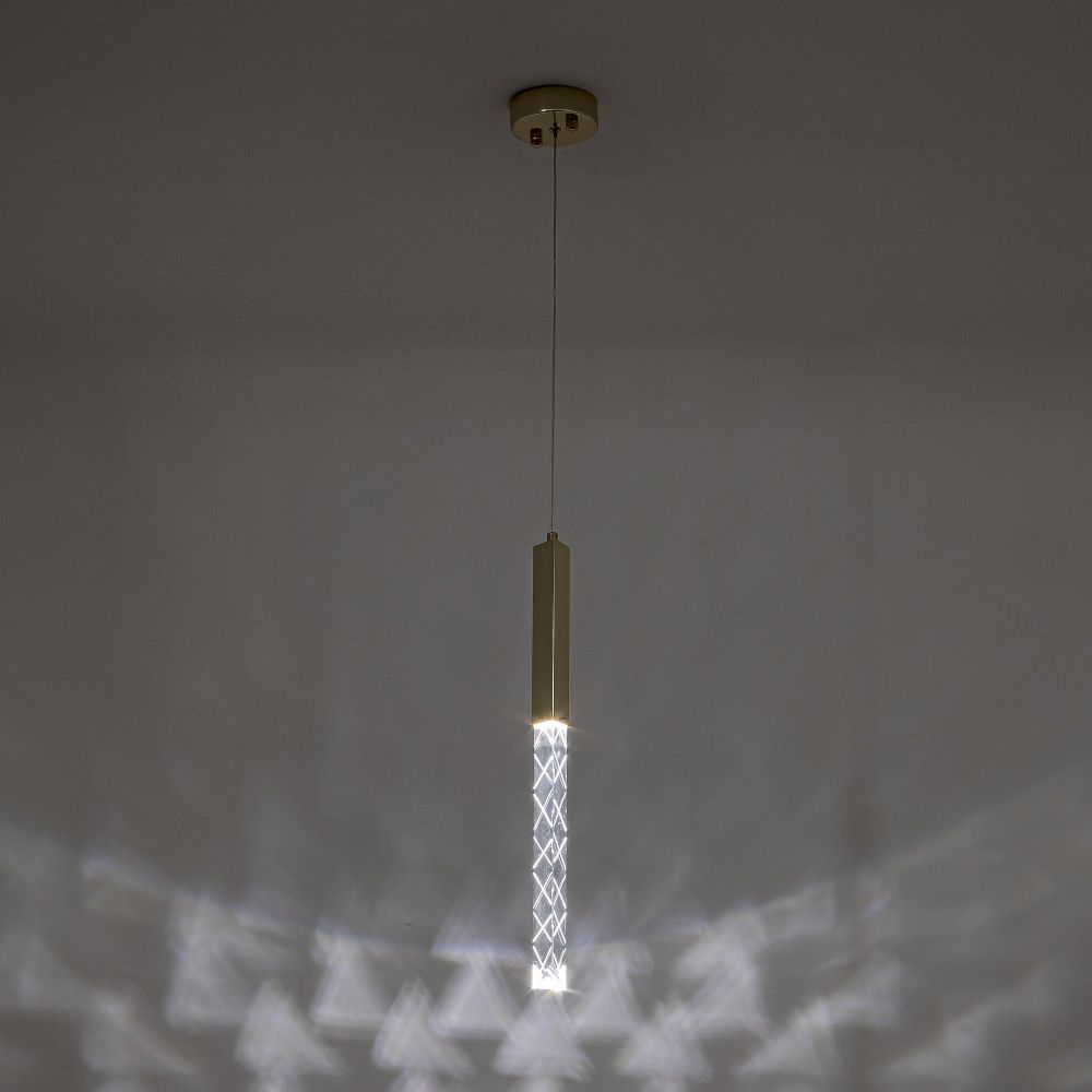 Подвесной светильник 16*16*160 см, LED 5W, 4000K, Золото MODELUX ML.88956.1 GD